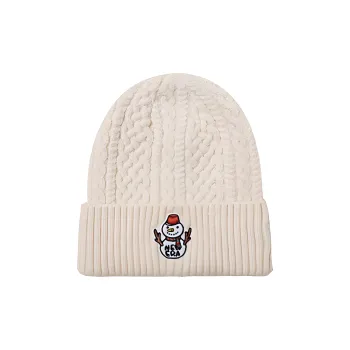New Era Polyester Polyamide Acrylic Sheep Wool Beanies Unisex White