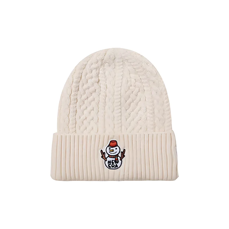 New Era Polyester Polyamide Acrylic Sheep Wool Beanies Unisex White-0