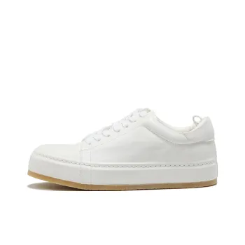 IGESHI Low Top Skateboard Shoes Men's Ivory White