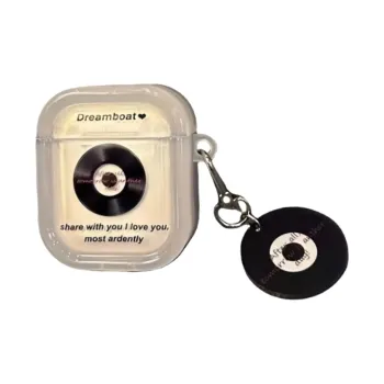 Beams Compatibility Airpods4/3/Pro/Pro2 TPU Ins Niche Transparent CD Plate Headphone Cases