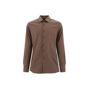 PRADA Shirts Men Brown