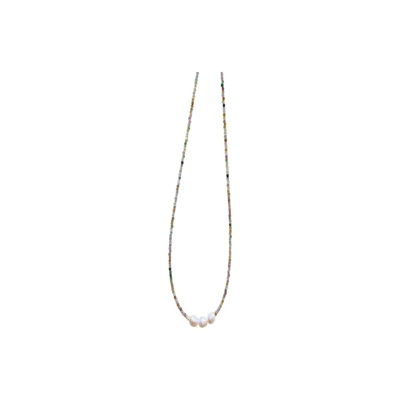 ZHENZHUAOMI Pearl Collarbone Chain Necklace Women's-0