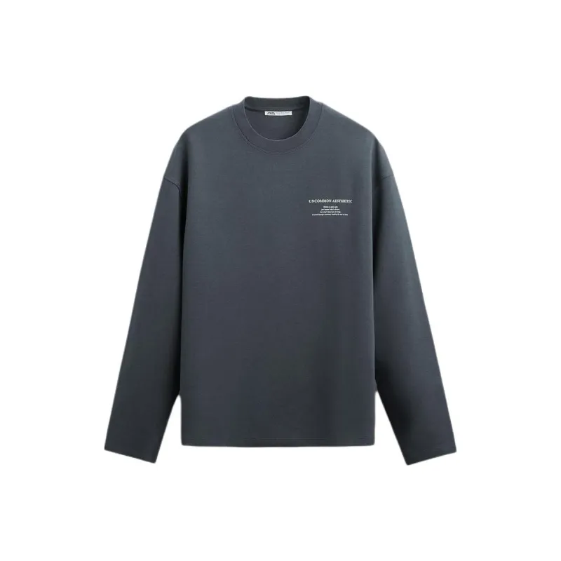 ZARA Sweatshirts Men Gray-0