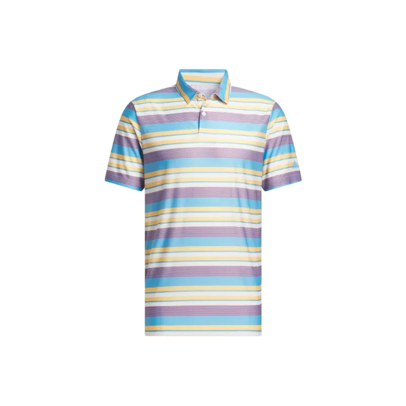 Adidas Ultimate365 Heat.Rdy Stripe Polo Shirt Polo Shirt Men's Blue Purple-0