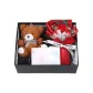 Bear+One Red Rose+String Lights+Black Box