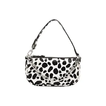 By Far Mini Rachel Leather Shoulder Bag Handbag Shoulder Bag Women's Black White