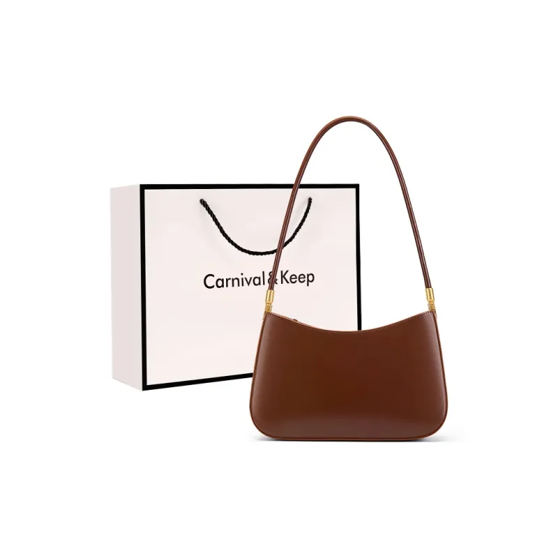Carnival Keep Cow Leather Baguette Shoulder Bag Regular Women's Multicolor-7