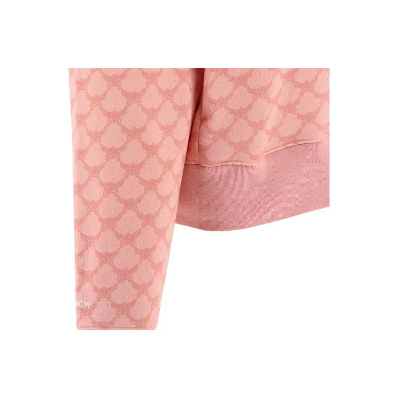 MCM Monogram Printed Drawstring Hoodie-3