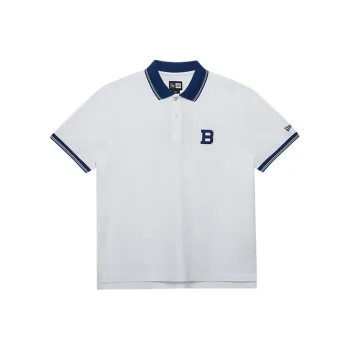 New Era Polo Shirt Unisex White