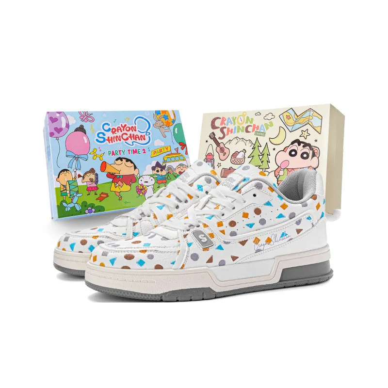 Crayon Shinchan Low-Top Skateboard Shoes Unisex-0