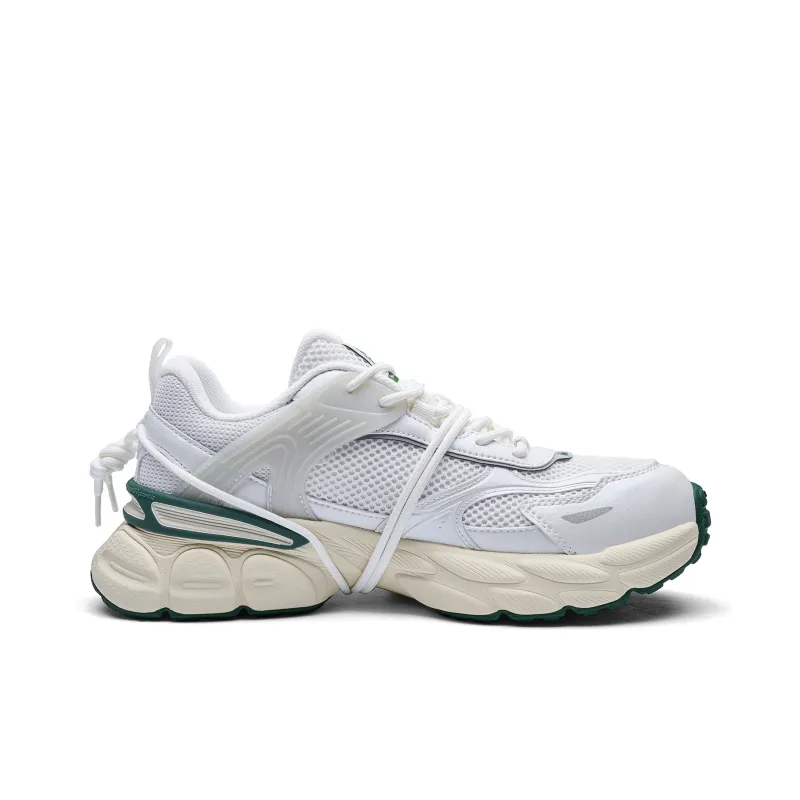 Kappa Back to Back Anti Slip Wear Resistant Low Top Chunky Sneakers Unisex White-1
