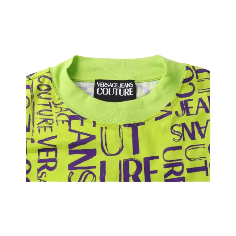 VERSACE JEANS COUTURE SS23 T Shirt Men's Bright Green-3