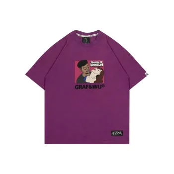GRAF T-Shirts Unisex Brooklyn Vampire Fuchsia Short Sleeve