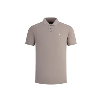 EMPORIO ARMANI SS24 Polo Shirt Men's Light Coffee