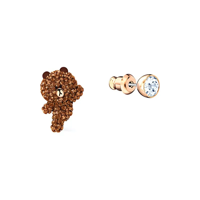 Swarovski Line Friends Stud Earrings Women's-1