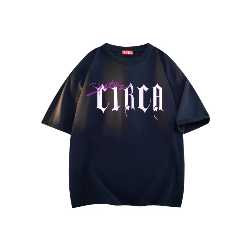 C1RCA American Gothic Letter Cross Fun Combination Logo Print T-Shirt Unisex-10