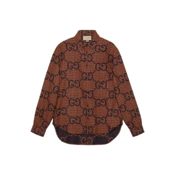 GUCCI Shirts Men Brown