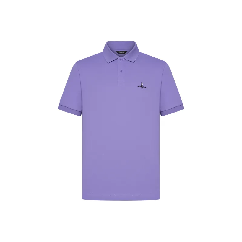 Biyin Leufen Oxygen Bar With Cooling Sensation Cooling Lapel Short Sleeved Polo Shirt Men's-4