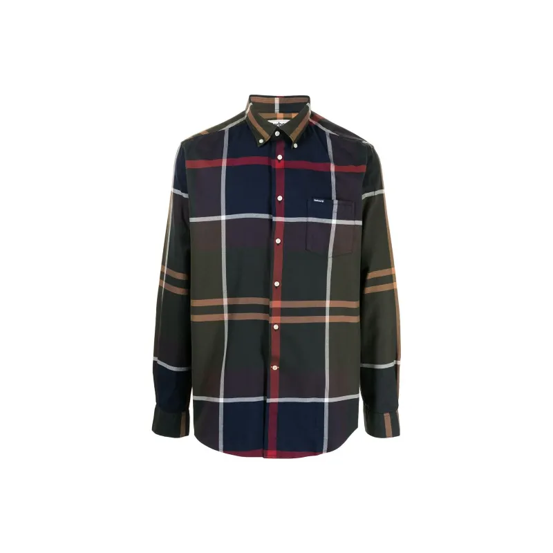 BARBOUR Renford Oversized Long-Sleeved Tartan Shirt-0