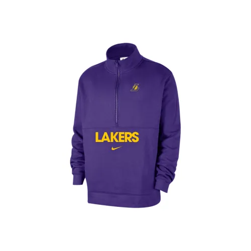 Nike Los Angeles Lakers Club Courtside Men's Nike Nba 1/2 Zip Top