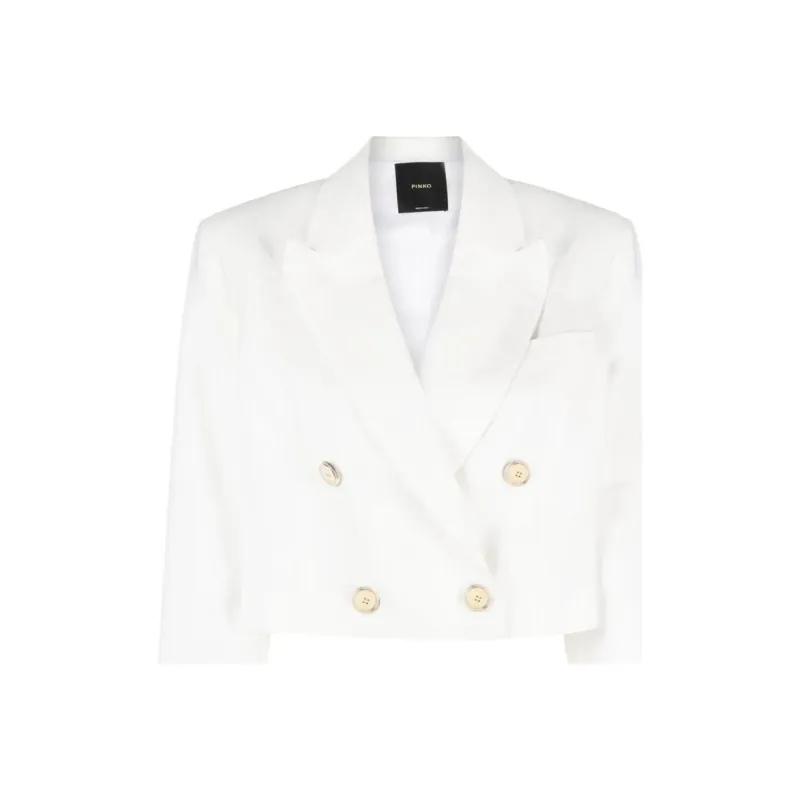 PINKO SS23 Business Suit Coat Women's White-4