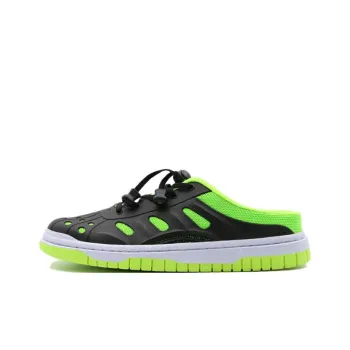 I'm Shopping Abrasion Resistant Slip Resistant Wrap toe Slippers Unisex Black Green