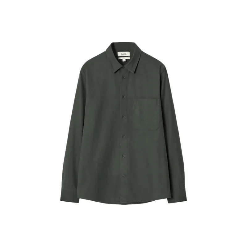 COS Shirts Men Dark Green-0