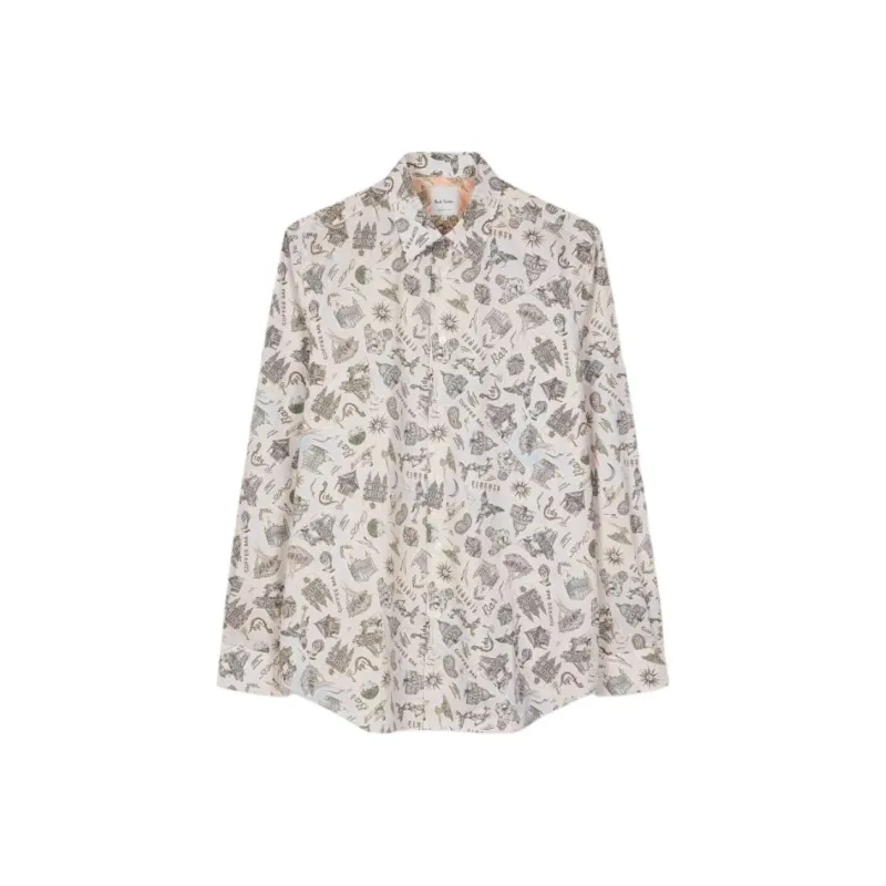 Ps Paul Smith Long Sleeved Souvenir Shirt-0