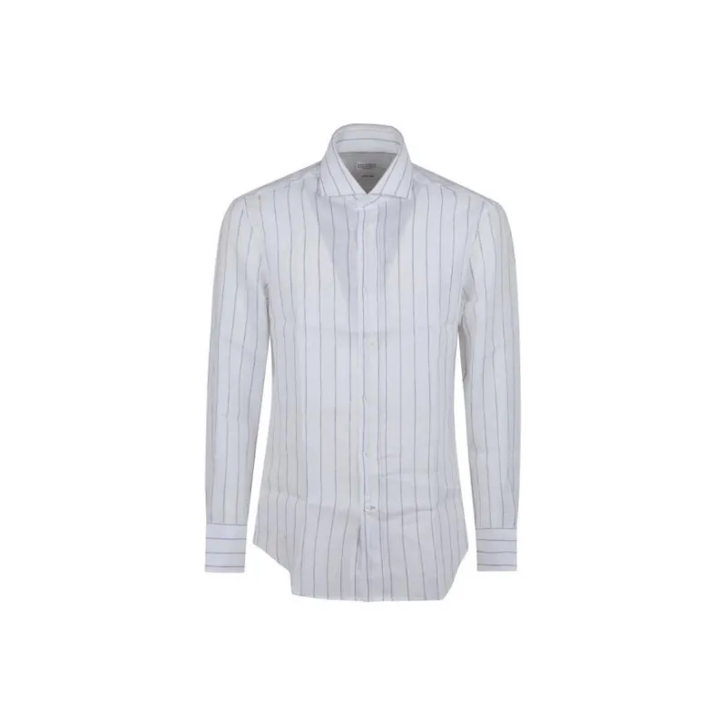 Brunello Cucinelli Striped Button Up Shirt-0