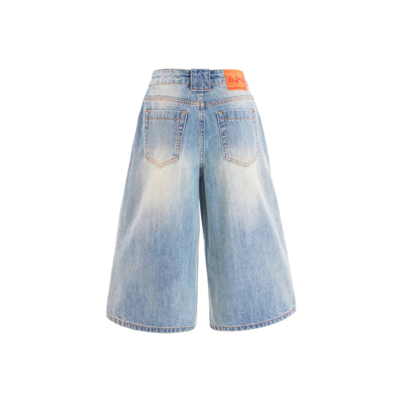 Wen Shan Denim Shorts Women's Light Blue-1