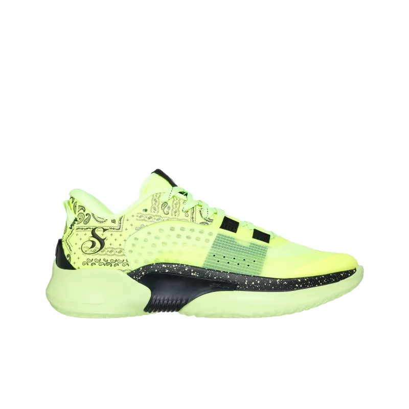 Snoop Dogg x Skechers SKX RESAGRIP Anti Slip Wear Resistant Low Top Basketball Shoes Men's Yellow-1