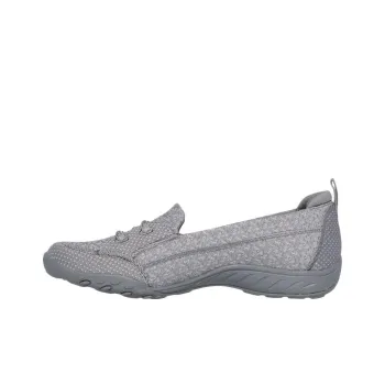 Skechers Breathe Easy Low Top Casual Shoes Women's Gray