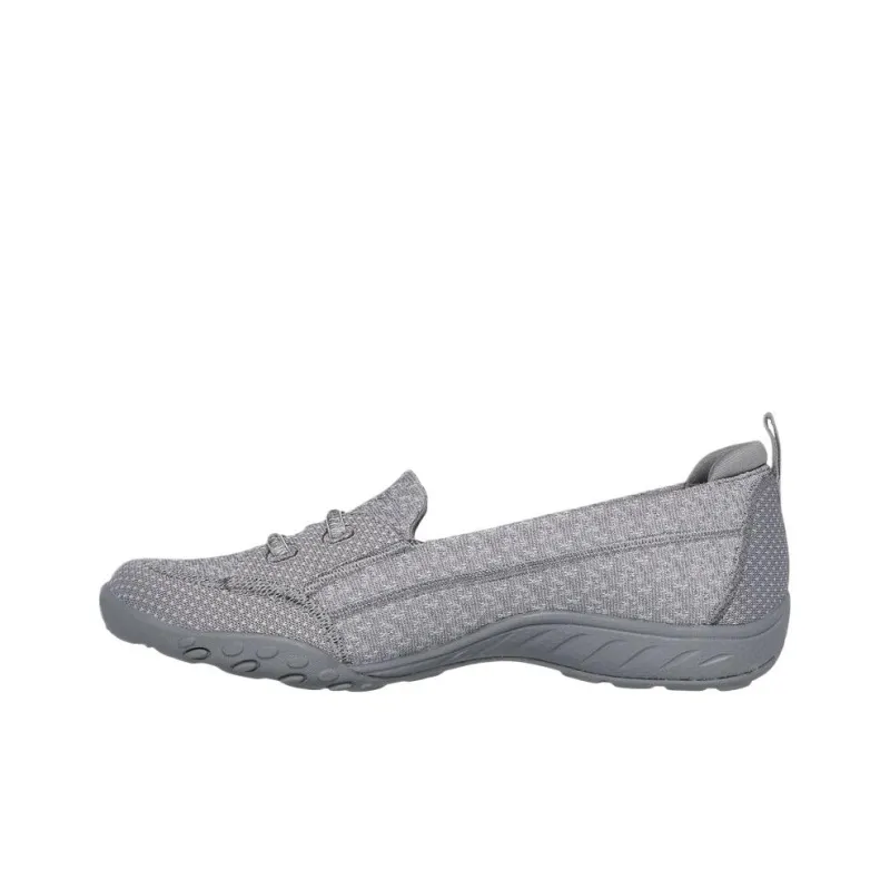 Skechers Breathe Easy Low Top Casual Shoes Women's Gray-0
