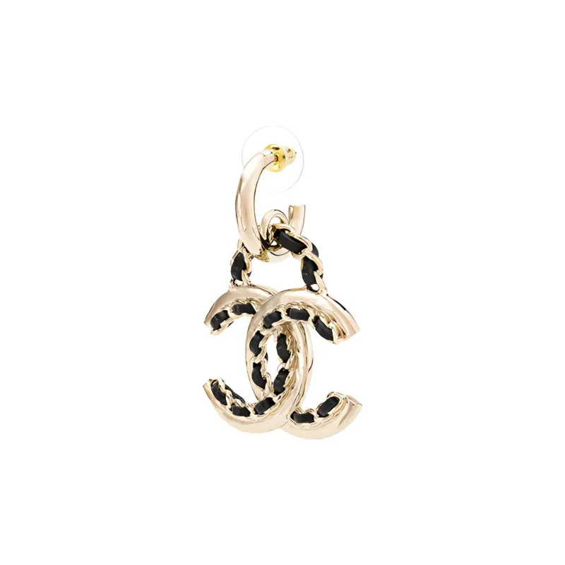 CHANEL Earrings Women's Gold-1