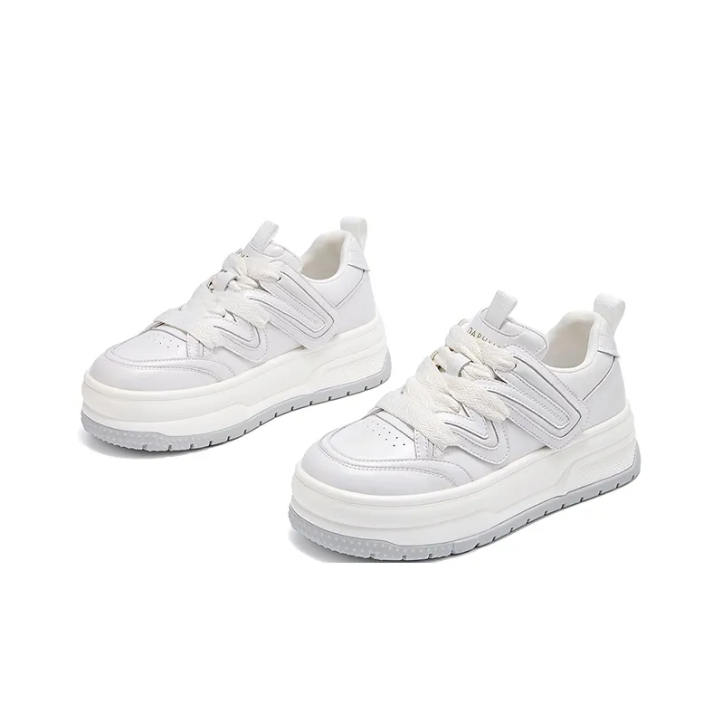 DAPHNE Anti Slip Wear Resistant Low Top Skateboard Shoes Women's Pearlescent Silver-2