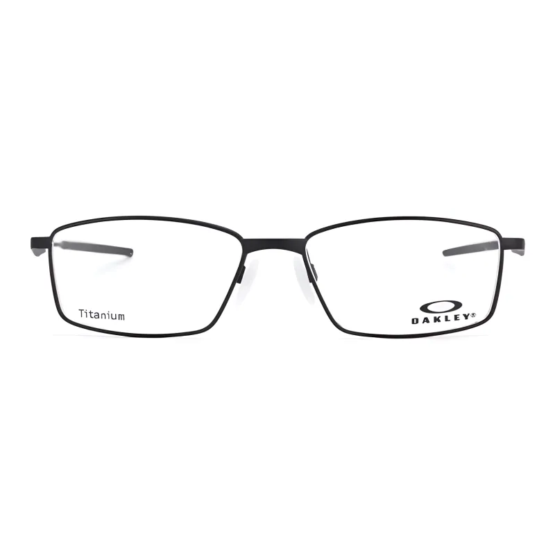Oakley Titanium Rectangular Eyeglass Frames Unisex Black-2