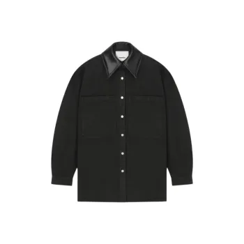 NANUSHKA Detachable collar Denim Jacket