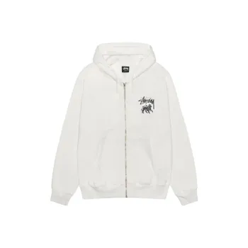 Stussy Rasta Lion Zip Pigment Dyed Hoodie