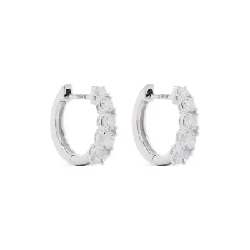 Anita Ko 18K White Gold Diamond Earrings
