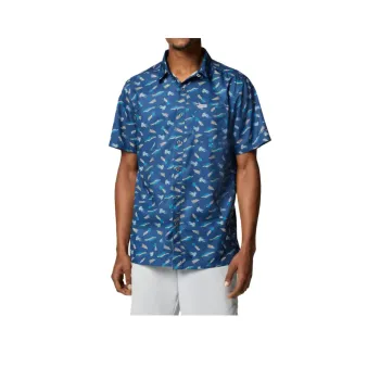 Columbia PFG Super Slack Tide Shirt Men's Blue