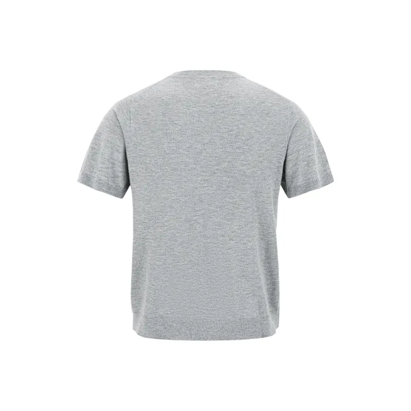MOONWAV Knitted Fabric Short Sleeved Summer Cooling T Shirt Unisex-1