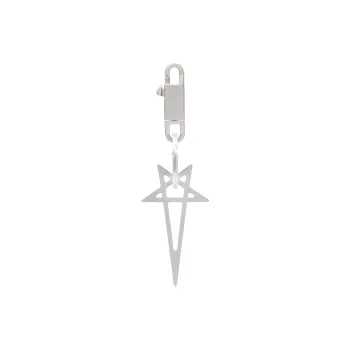 RICK OWENS Pentagram Brushed-finish Keyring
