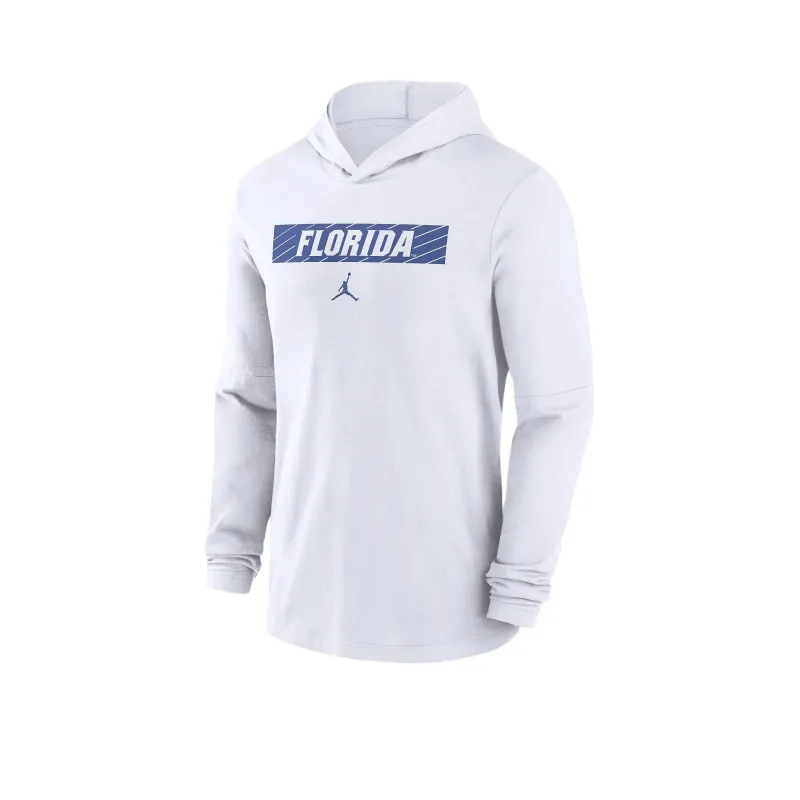 JORDAN Florida Gators Sideline Men's JORDAN Dri-FIT College Long-Sleeve Hooded Top-0