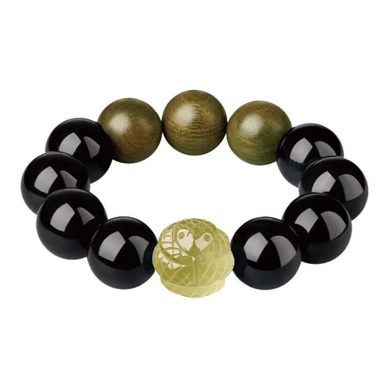 Yi Mingju Obsidian Bracelets Men's-9