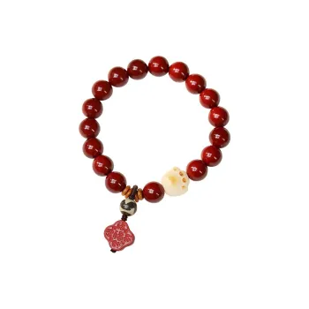 Red All Year Round Cinnabar Bracelets Unisex