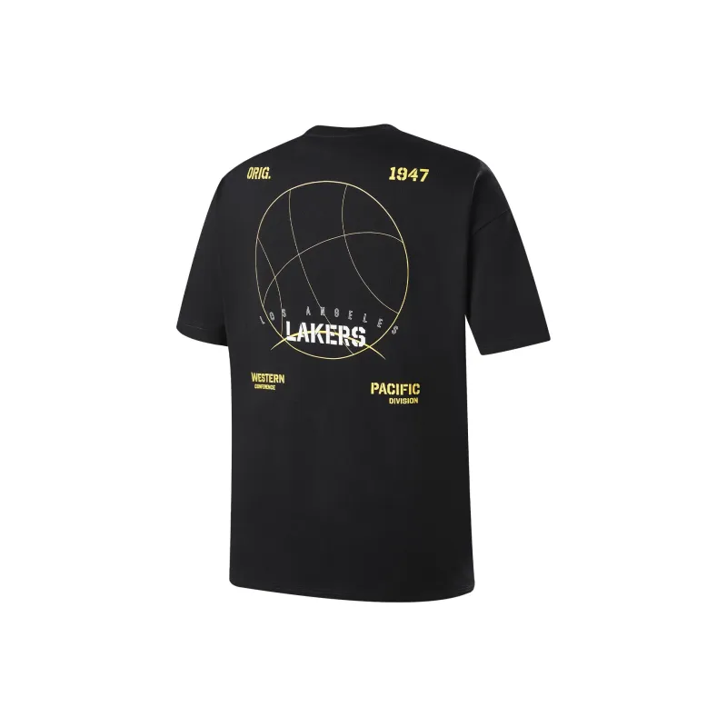 NBA Los Angeles Lakers Team Culture Collection T Shirt Unisex Black-0