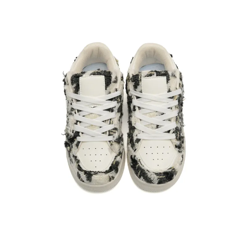 Circle Small Coverage Abrasion Resistant Lightweight Low Top Skateboard Shoes Unisex-15