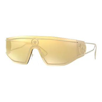 VERSACE Logo Plaque Shield Sunglasses