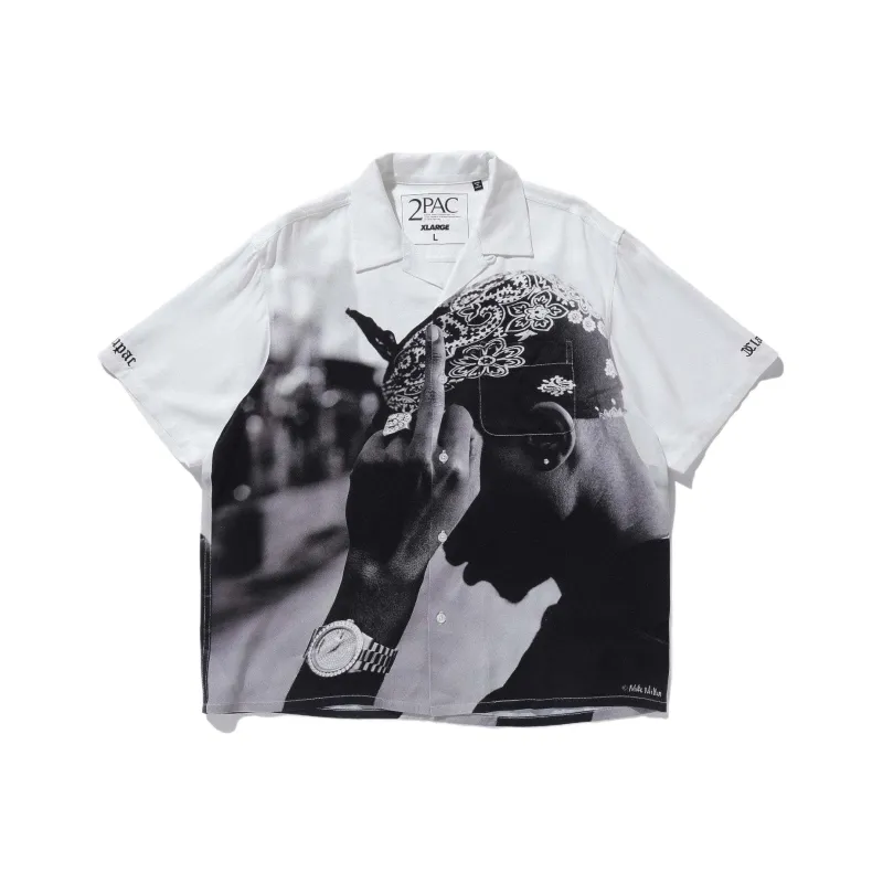 XLARGE x 2Pac Collaboration SS24 Shirt Unisex White-0