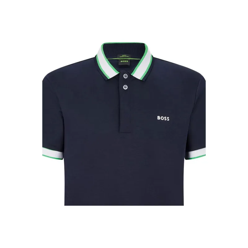 HUGO BOSS Polo Shirts Men Navy Blue-3